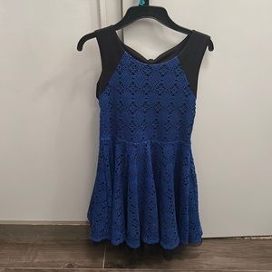 Dark blue and black dress